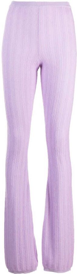 Marco Rambaldi Ribgebreide broek Roze