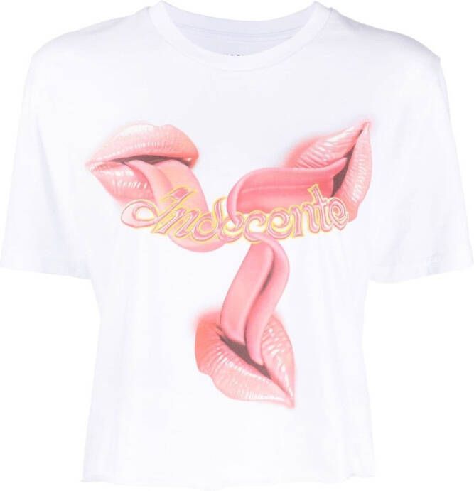 Marco Rambaldi T-shirt met grafische print Wit