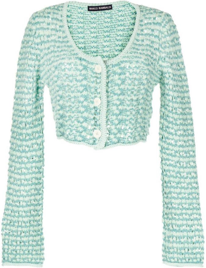 Marco Rambaldi Grofgebreid vest Groen