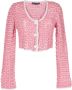 Marco Rambaldi Grofgebreid vest Roze - Thumbnail 1