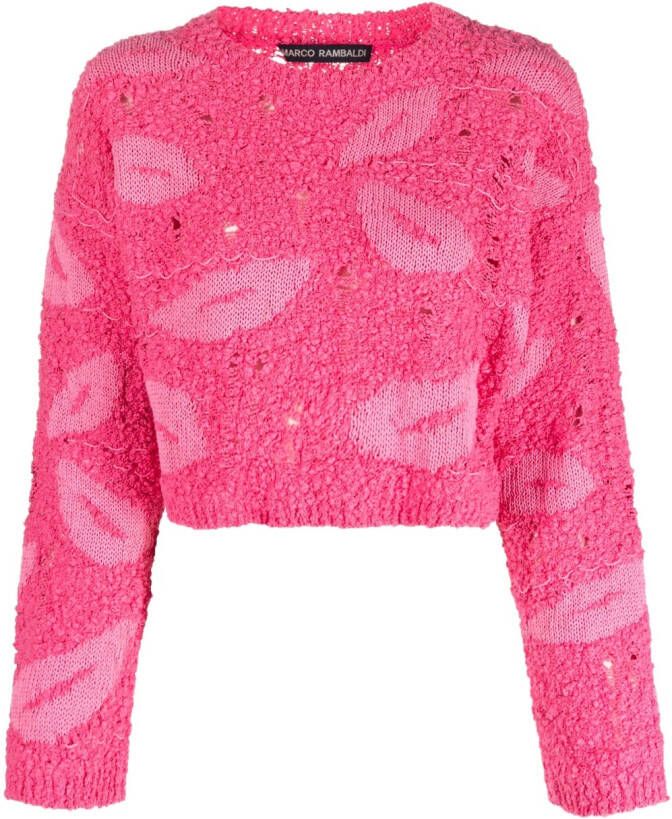 Marco Rambaldi Sweater met ronde hals Roze