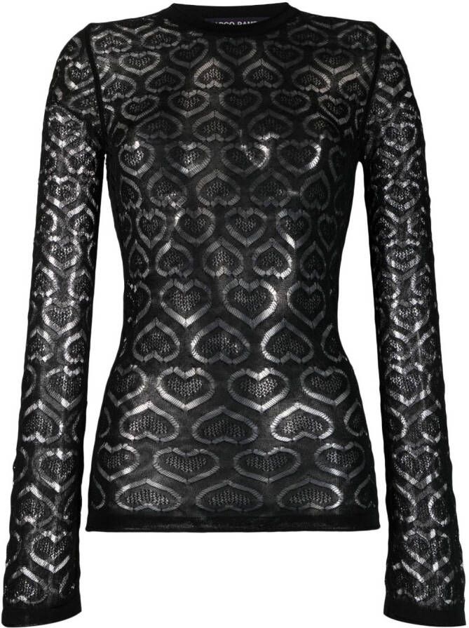 Marco Rambaldi Opengebreide top Zwart