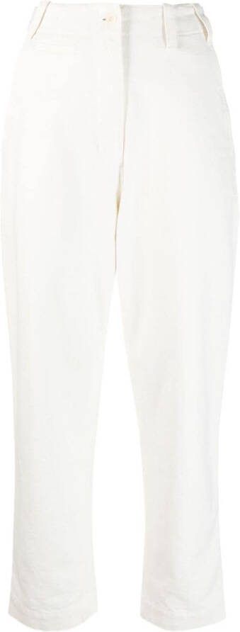 Margaret Howell High waist broek Wit