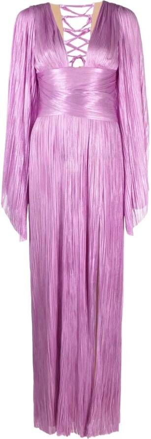 Maria Lucia Hohan Geplooide maxi-jurk Paars