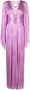 Maria Lucia Hohan Geplooide maxi-jurk Paars - Thumbnail 1