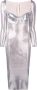 Maria Lucia Hohan Jurk met metallic-effect Grijs - Thumbnail 1