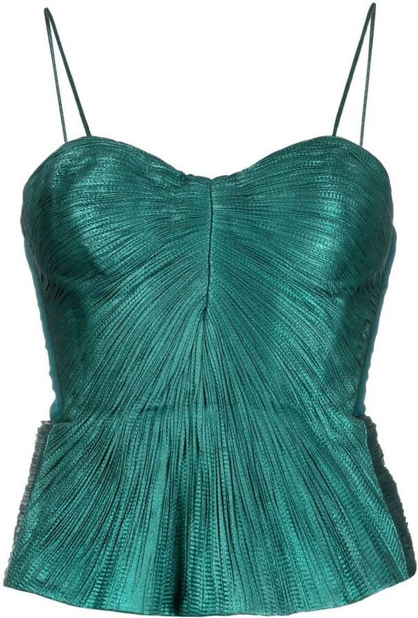 Maria Lucia Hohan Plissé tanktop Groen