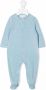 Marie-Chantal Romper met fluwelen-effect Blauw - Thumbnail 1