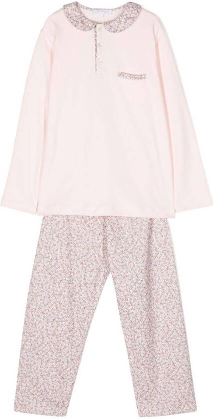 Mariella Ferrari Pyjama met bloemenprint Roze