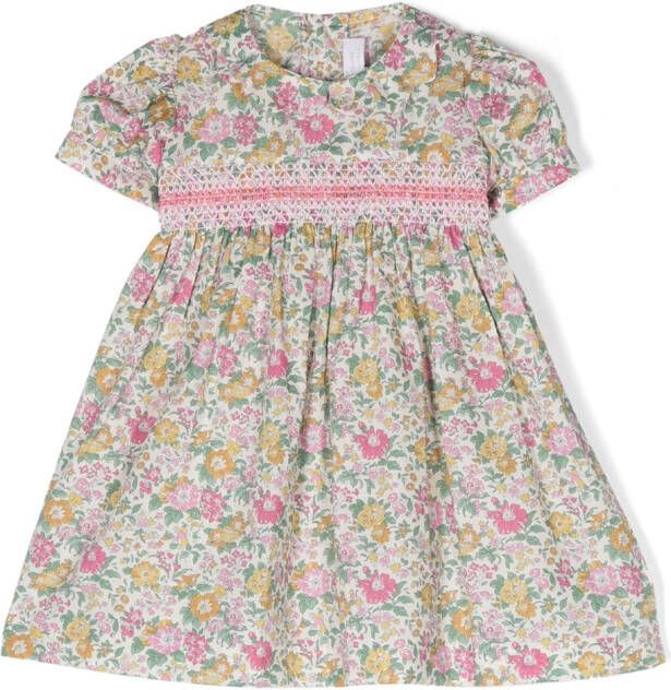 Mariella Ferrari Jurk met bloe print Groen