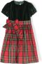 Mariella Ferrari Jurk met tartan ruit Groen - Thumbnail 1