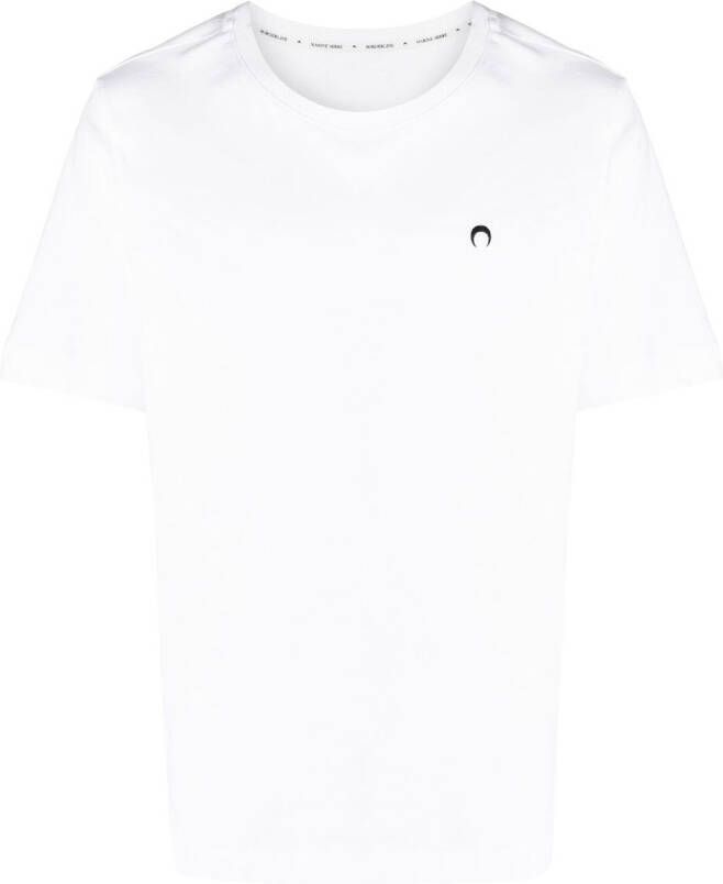 Marine Serre T-shirt met borduurwerk Wit