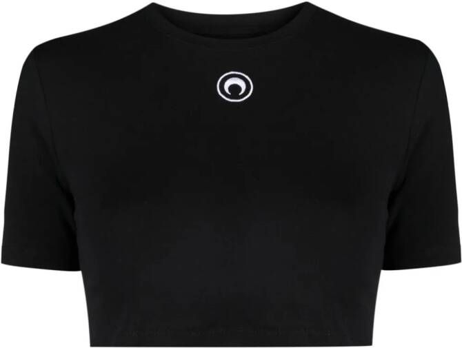 Marine Serre Cropped top Zwart