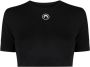 Marine Serre Cropped top Zwart - Thumbnail 1