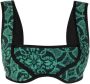 Marine Serre Cropped top Groen - Thumbnail 1