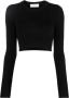 Marine Serre Cropped top Zwart - Thumbnail 1