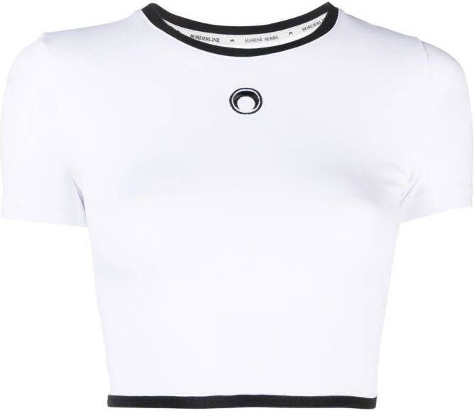 Marine Serre Cropped top Wit