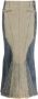 Marine Serre Flared rok Blauw - Thumbnail 1