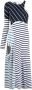 Marine Serre Gestreepte jurk Blauw - Thumbnail 1