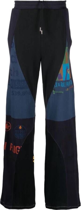 Marine Serre Trainingsbroek met grafische print Blauw