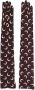 Marine Serre Handschoenen met print Bruin - Thumbnail 1