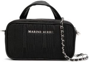 Marine Serre Moire Mini Madame tas Zwart