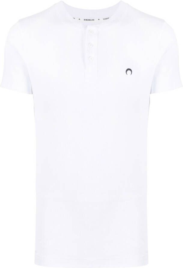 Marine Serre Overhemd met borduurwerk Wit