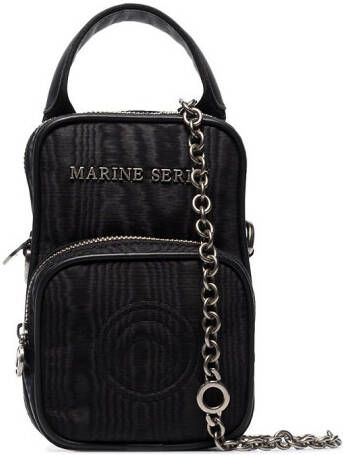 Marine Serre Pocket mini-shopper Zwart