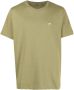 Marine Serre T-shirt met geborduurd logo van biologisch katoen Groen - Thumbnail 1