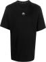 Marine Serre T-shirt met geborduurd logo Zwart - Thumbnail 1