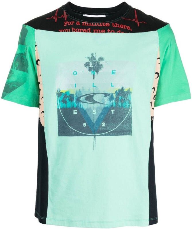 Marine Serre T-shirt met grafische print Groen