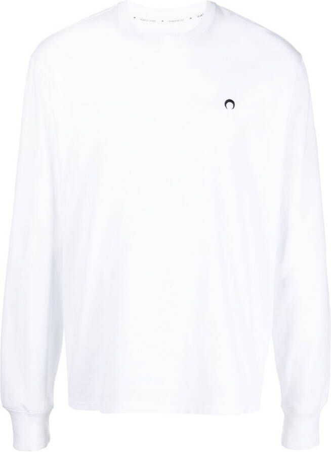 Marine Serre T-shirt van biologisch katoen Wit
