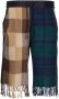 Marine Serre Shorts met tartan ruit Bruin - Thumbnail 1