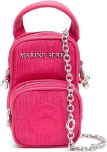 Marine Serre Tas met twee zakken Roze