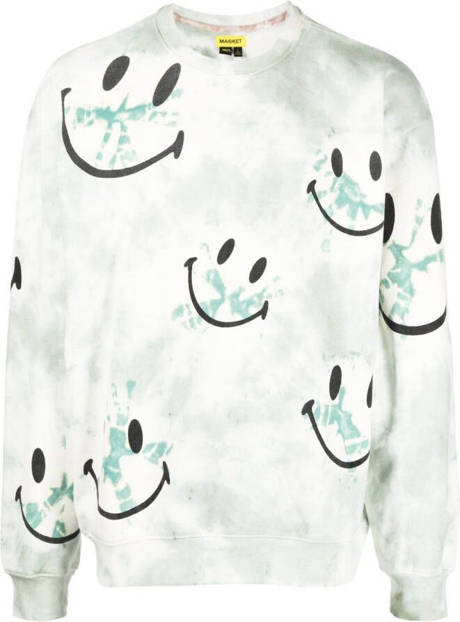 MARKET Sweater met print Groen
