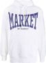 MARKET Hoodie met logoprint Grijs - Thumbnail 1
