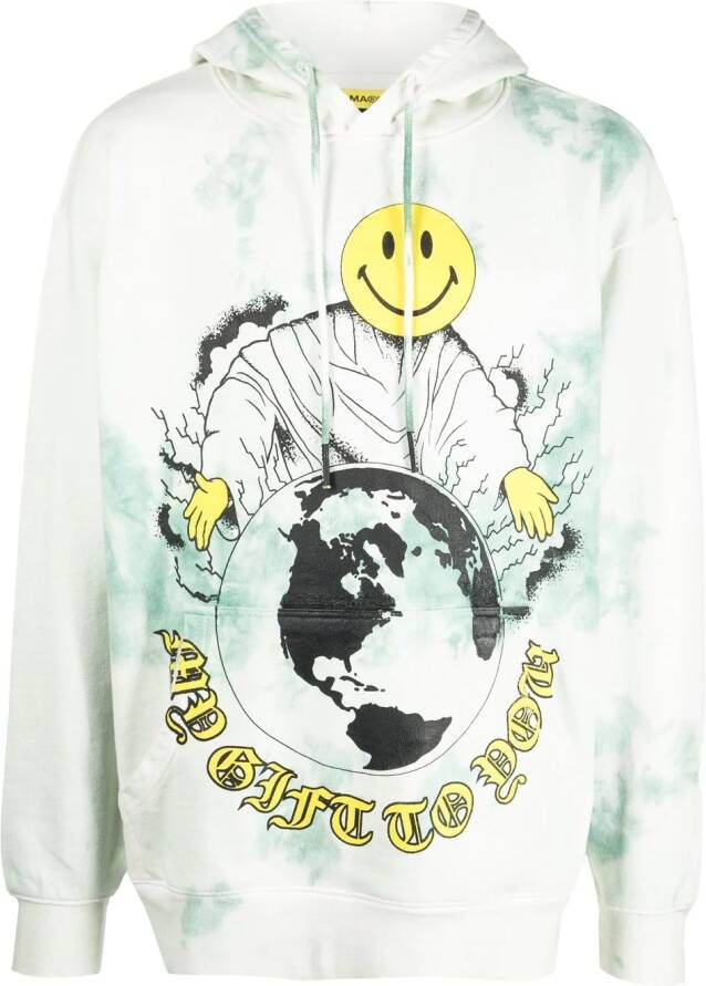 MARKET Hoodie met print Beige