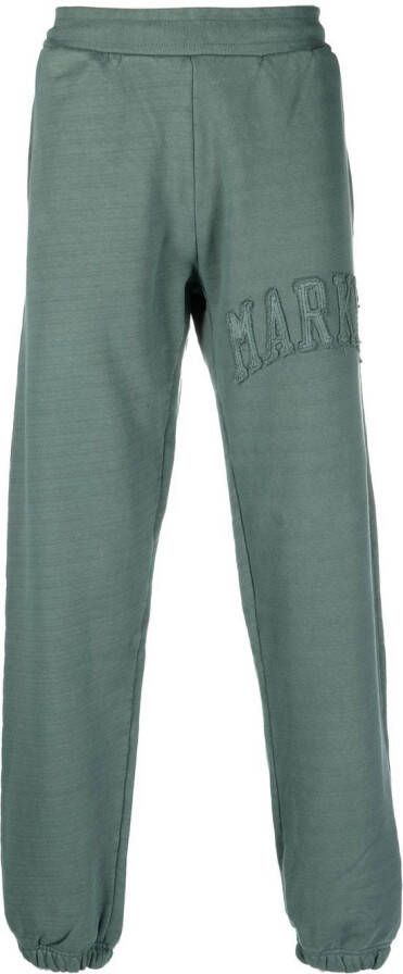 MARKET Trainingsbroek met logo-applicatie Groen