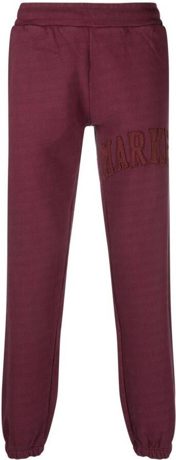 MARKET Trainingsbroek met logo-applicatie Rood