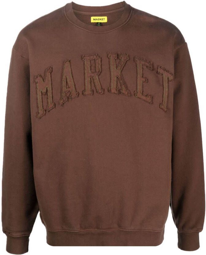 MARKET Sweater met ronde hals Bruin