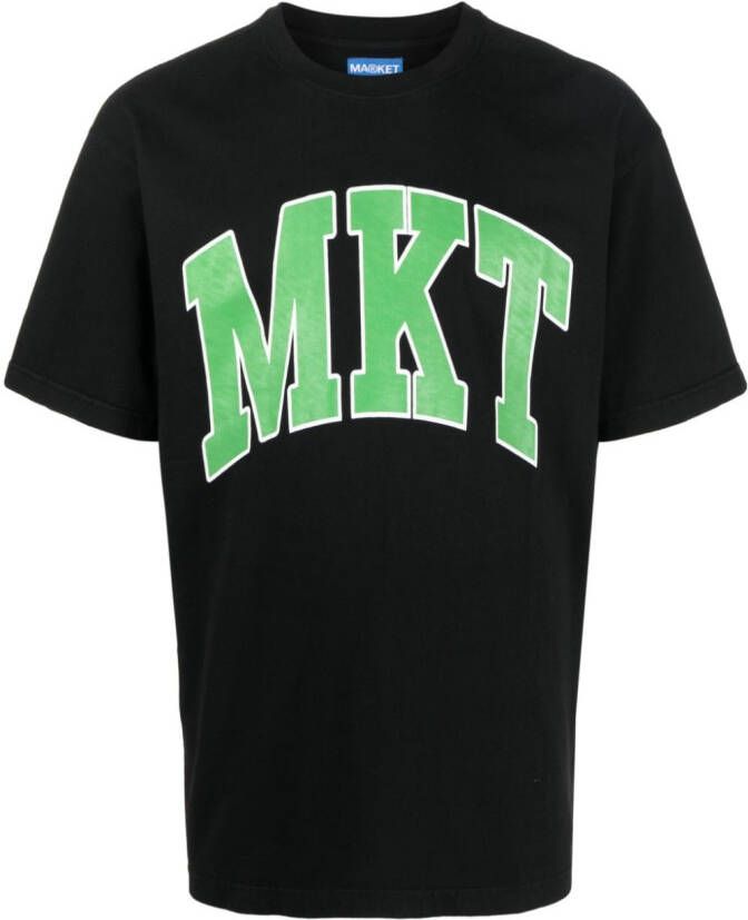 MARKET T-shirt met logoprint Zwart