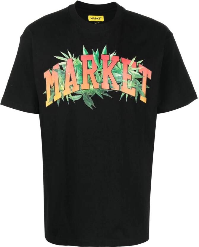MARKET T-shirt met logoprint Zwart
