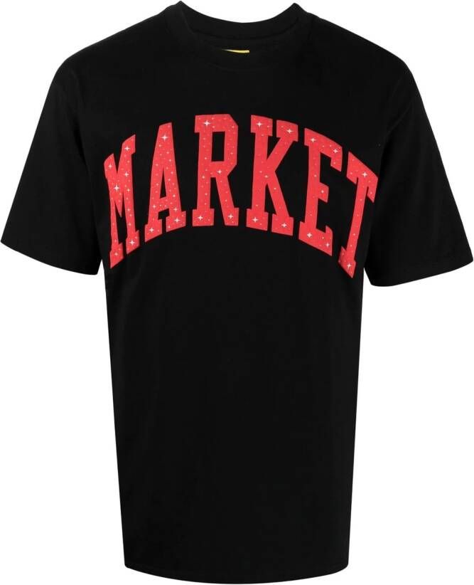 MARKET T-shirt met logoprint Zwart