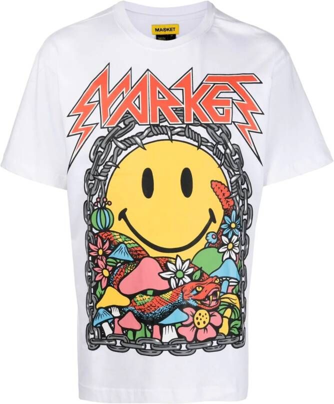 MARKET T-shirt met print Wit
