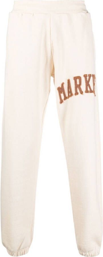 MARKET Trainingsbroek met geborduurd logo Beige