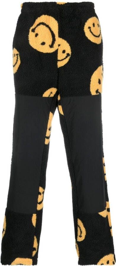 MARKET x Smiley fleece trainingsbroek Zwart