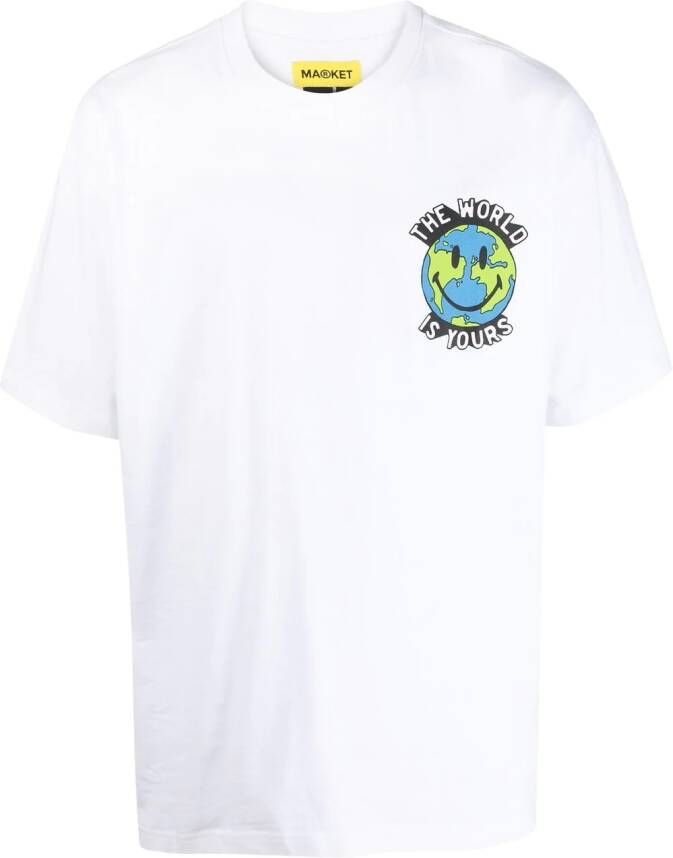 MARKET x Smiley Peace And Harmony T-shirt WHITE