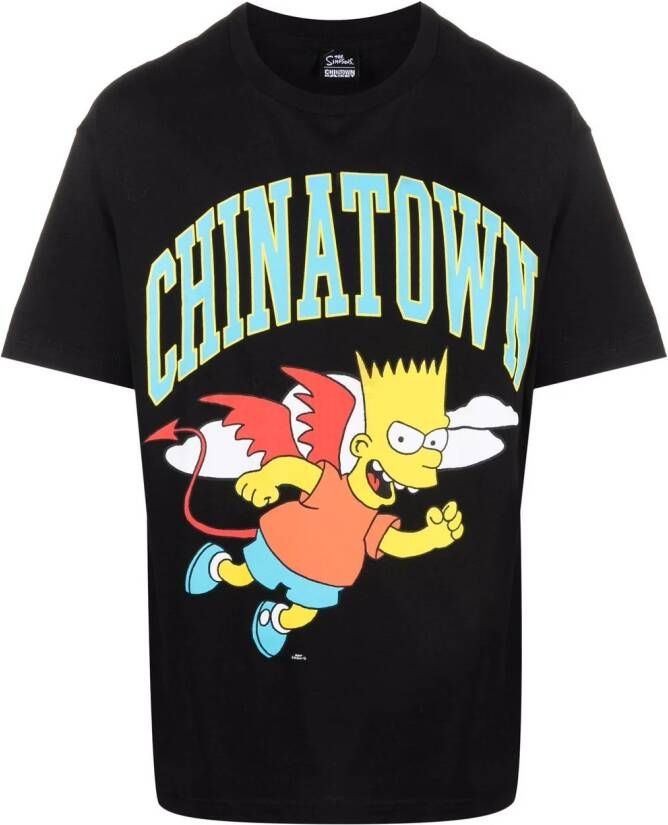 MARKET x The Simpsons Chinatown T-shirt Zwart