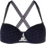 Marlies Dekkers Bh met stippen dames nylon Spandex Elastane 70B Blauw - Thumbnail 1