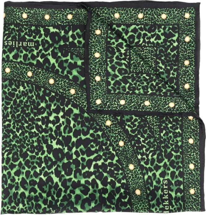 Marlies Dekkers Sjaal met luipaardprint Zwart